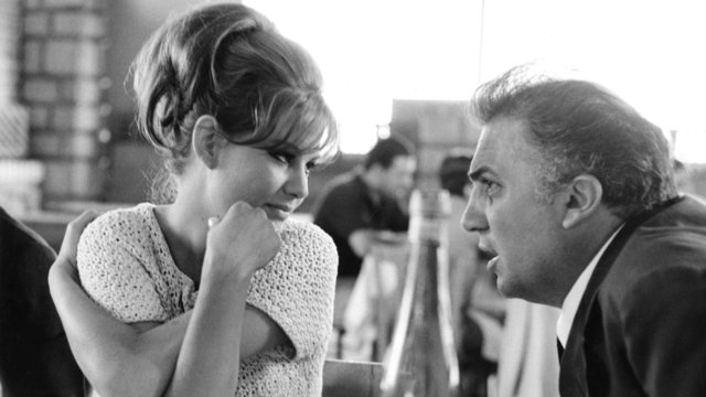 Fellini et Claudia Cardinale